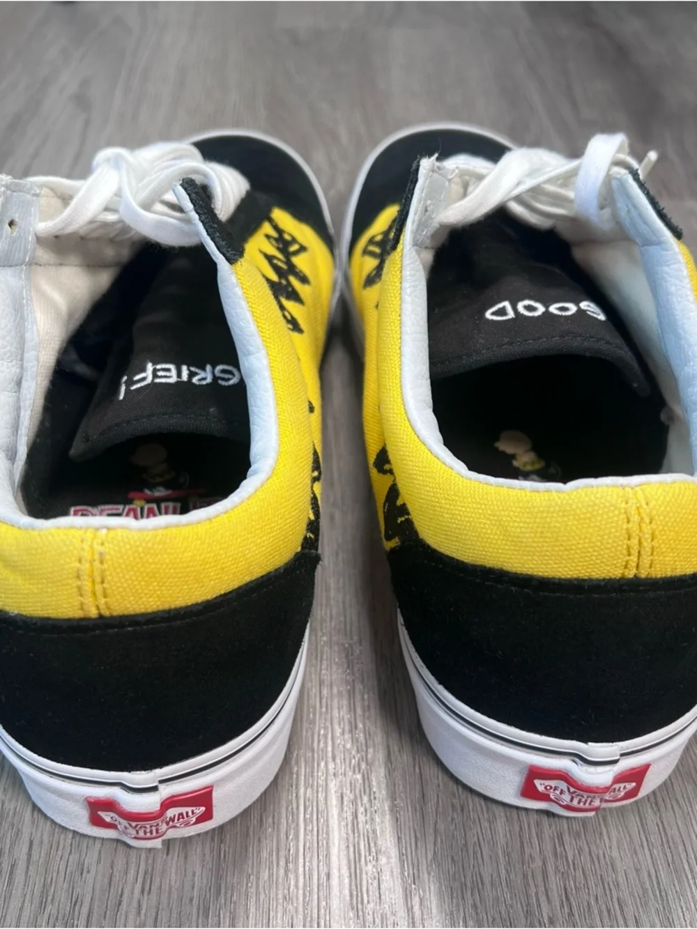Vans x Peanuts Old Skool Charlie Brown Limited Edition Shoes Mens 13 Good Grief - Picture 6 of 9